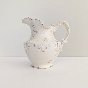 Antique Ironstone Wash Pitcher 1900s